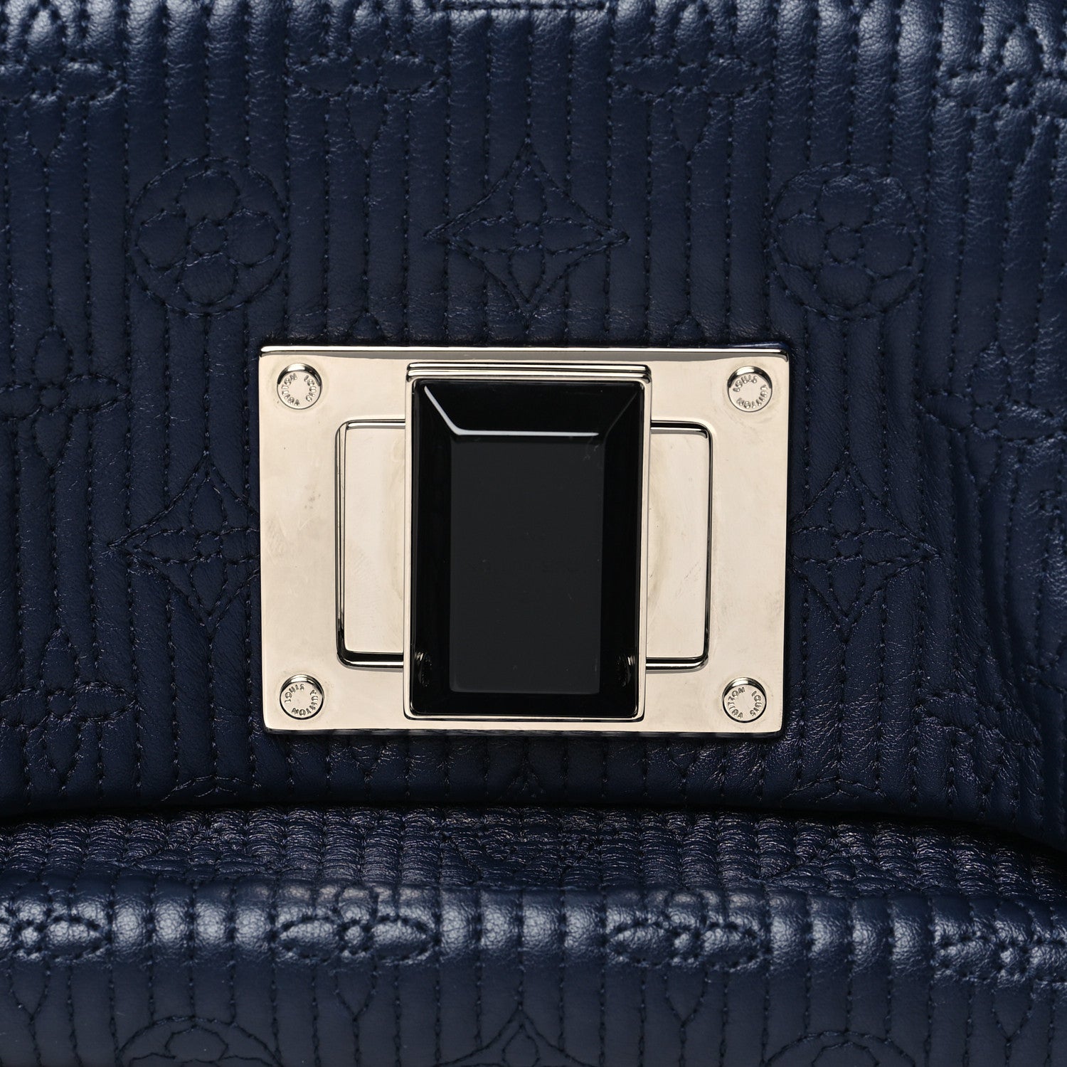 Louis Vuitton Calfskin Quilted Monogram Altair Clutch Marine 7 of 9