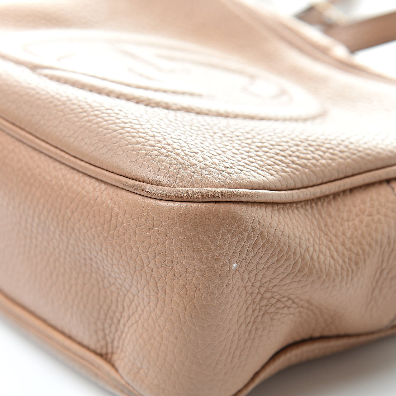 Gucci Pebbled Calfskin Small Soho Disco Bag Rose Beige 10 of 23