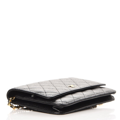 Chanel Caviar Quilted Wallet On Chain WOC Black 4 of 9
