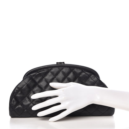 Chanel Caviar Quilted Timeless Clutch Black 2 of 9