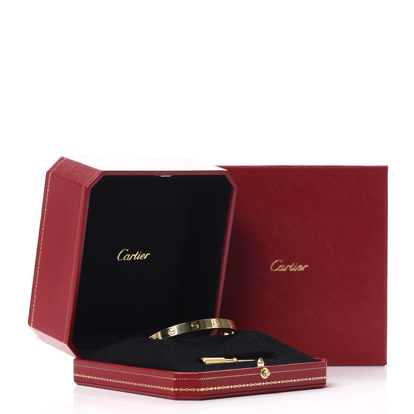 18K Yellow Gold LOVE Bracelet 17