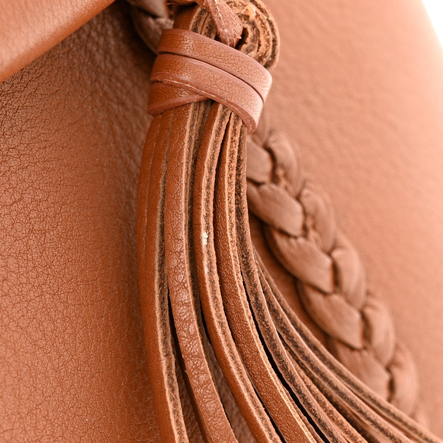 Chloe Grained Calfskin Large Penelope Shoulder Bag Caramel 14 of 17
