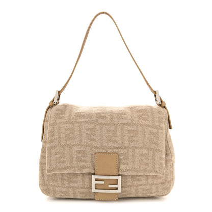 Fendi Wool Zucca Mama Baguette Beige 1 of 10