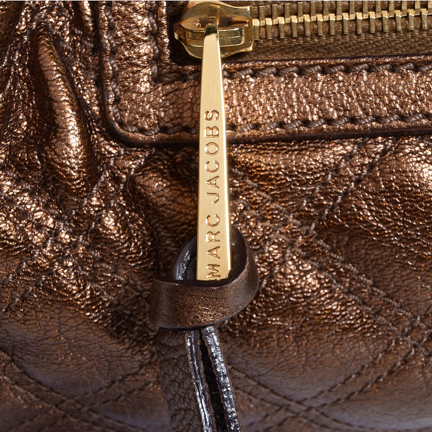 Quilted Leather Stam Bronze