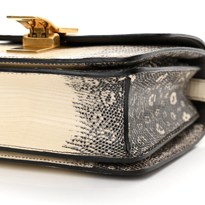 Celine Lizard Small Classic Box Flap Bag Natural 9 of 11