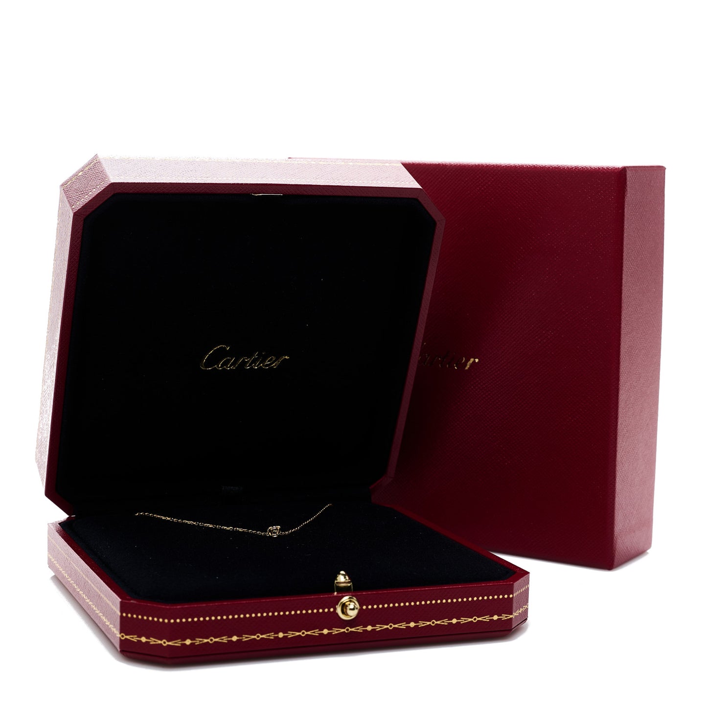 18K Yellow Gold Diamond .24ct Solitaire 1895 Pendant Necklace