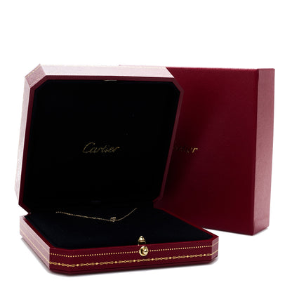 Cartier 18K Yellow Gold Diamond .24ct Solitaire 1895 Pendant Necklace 6 of 6