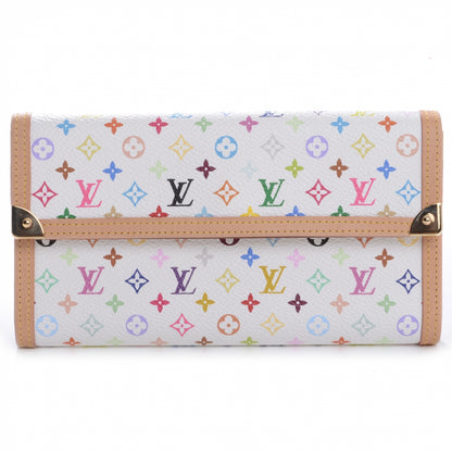 Louis Vuitton Monogram Multicolor Porte Tresor International Wallet White 1 of 7