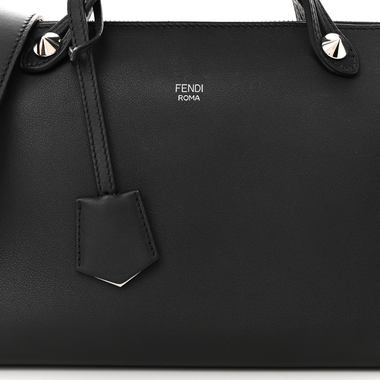 Fendi Vitello Dolce Medium By The Way Boston Bag Black 9 of 11