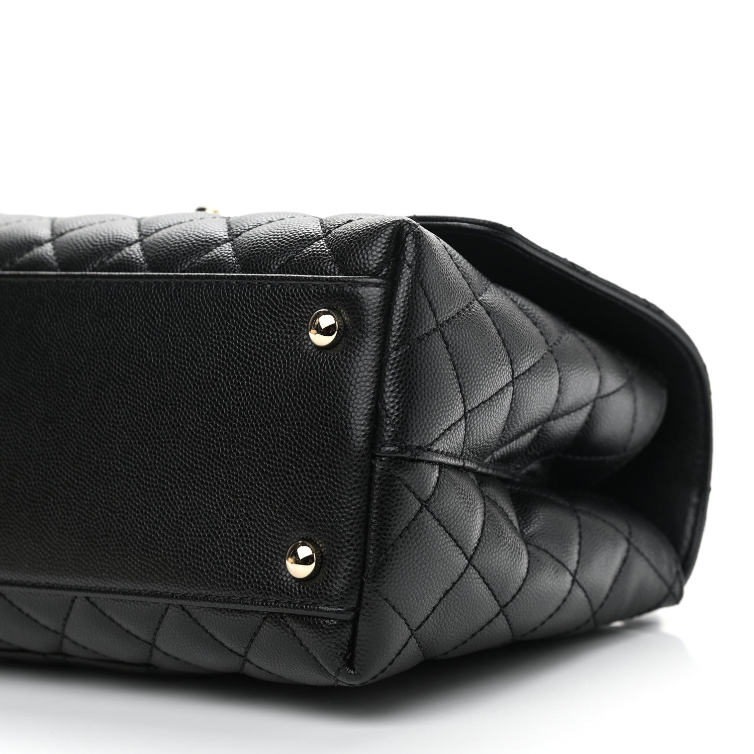 Chanel Caviar Quilted Small Coco Handle Flap Black 10 of 11