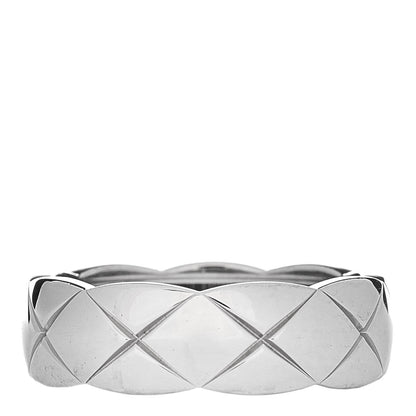 Chanel 18K White Gold Small Coco Crush Ring 58 8.5 1 of 6