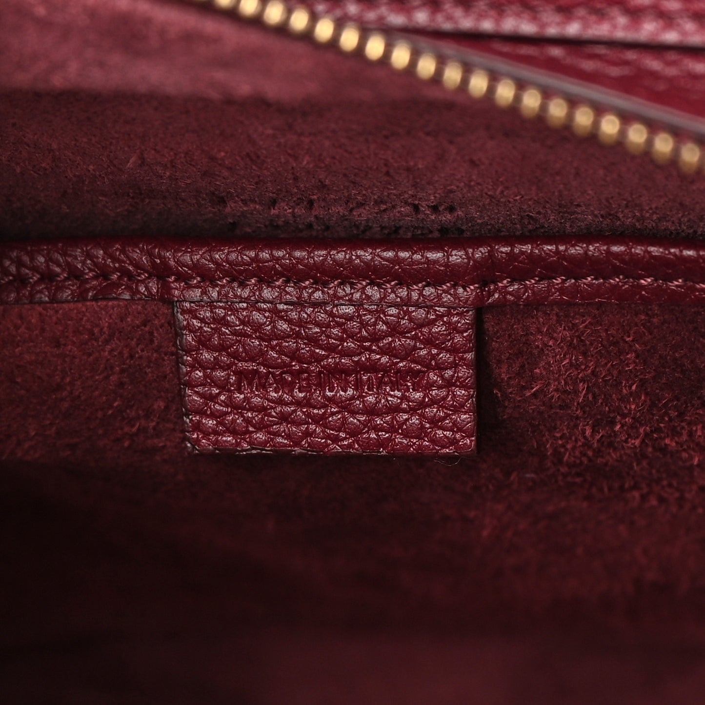 Drummed Calfskin Nano Luggage Acai