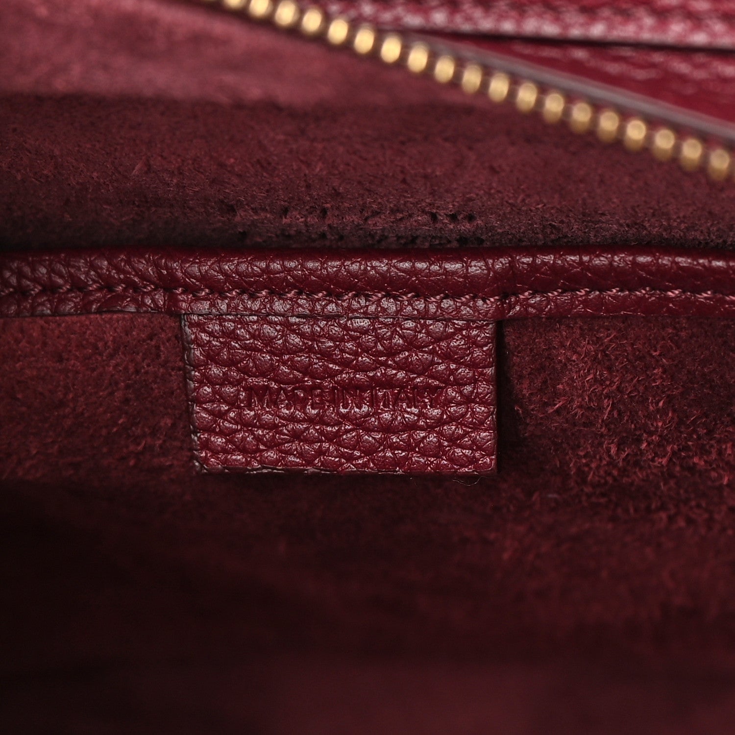 Celine Drummed Calfskin Nano Luggage Acai 7 of 12