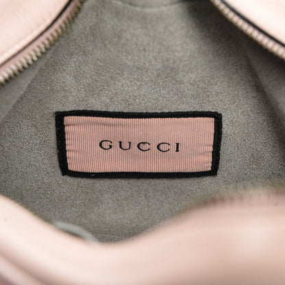 Gucci Calfskin Matelasse GucciGhost Small GG Marmont Chain Shoulder Bag Perfect Pink Rosa Ivory 8 of 8