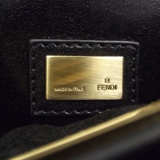 Fendi Nappa Mini Peekaboo Iconic Satchel Black 8 of 11
