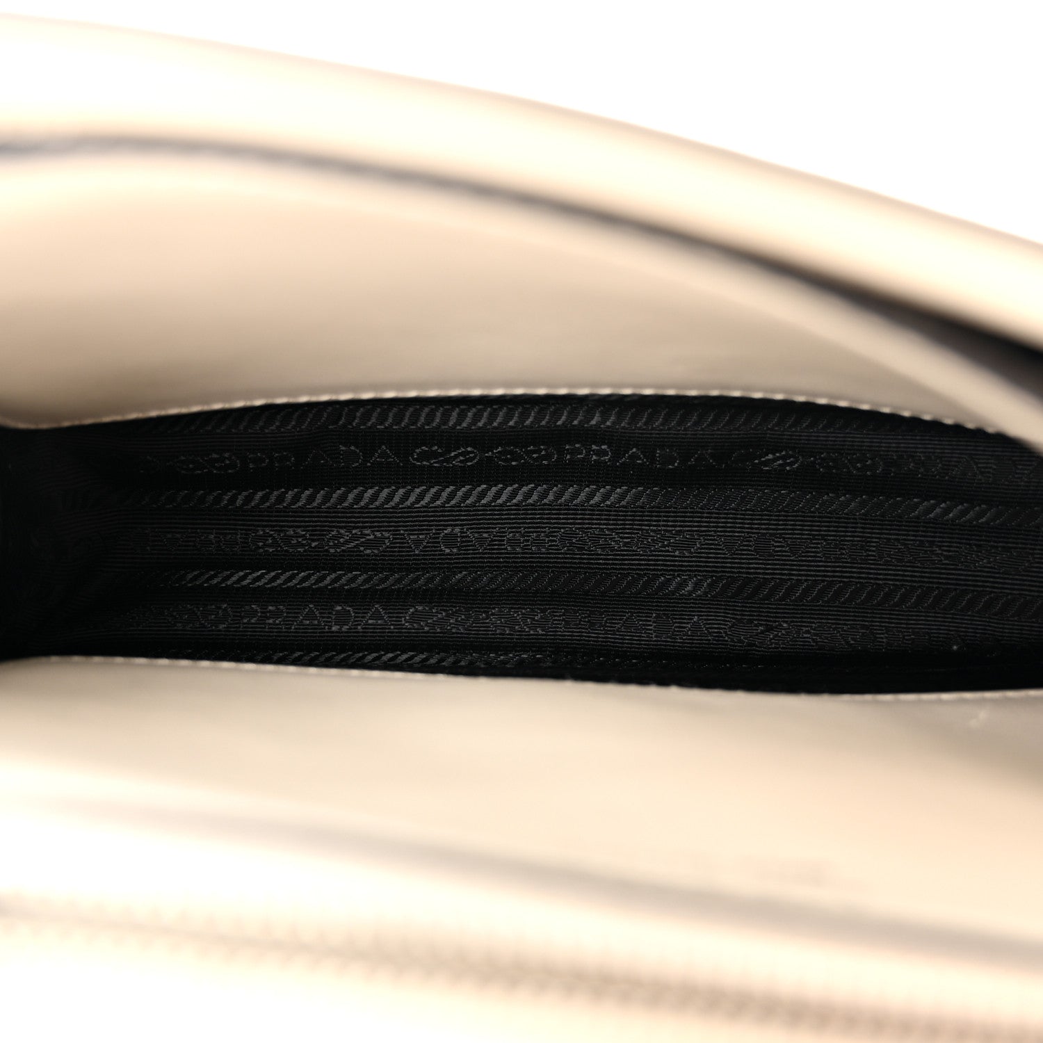 Prada Saffiano City Calfskin Studded Small Elektra Shoulder Bag White Black 5 of 9