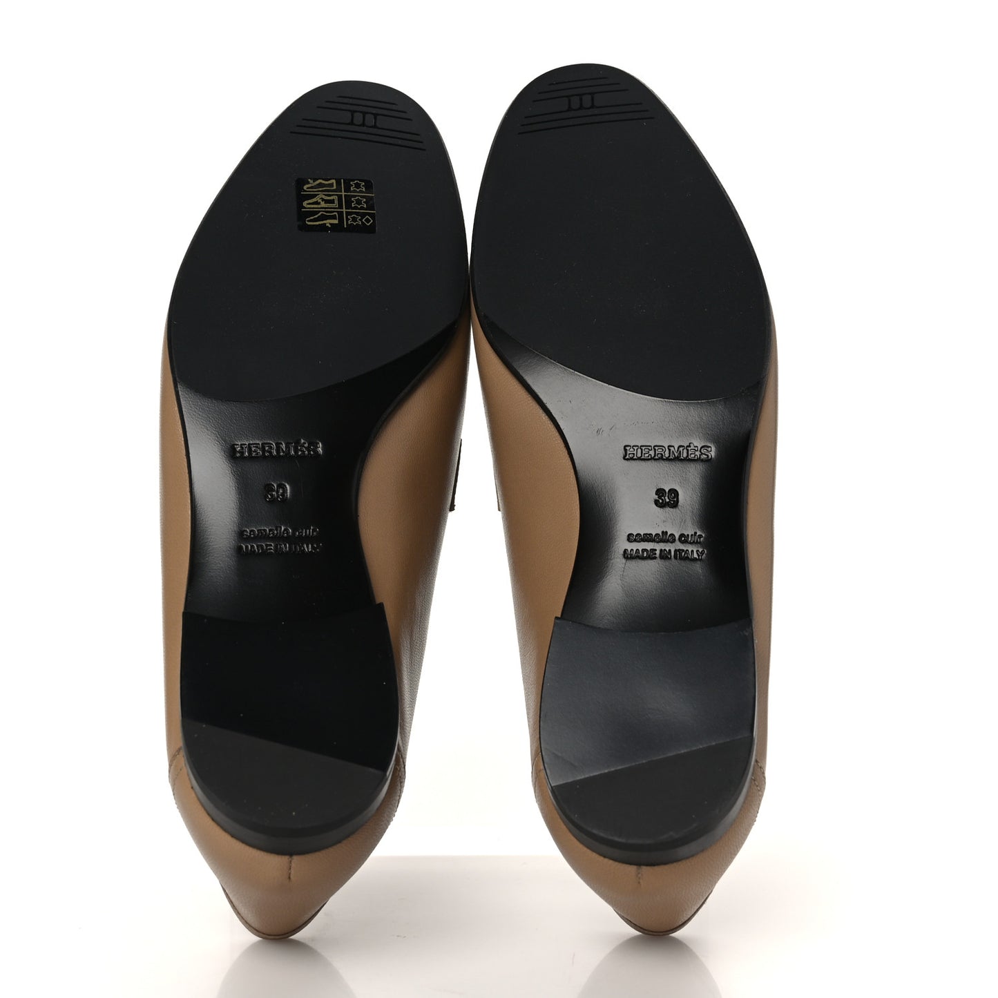 Goatskin Womens Royal Loafers 39 Beige Argile
