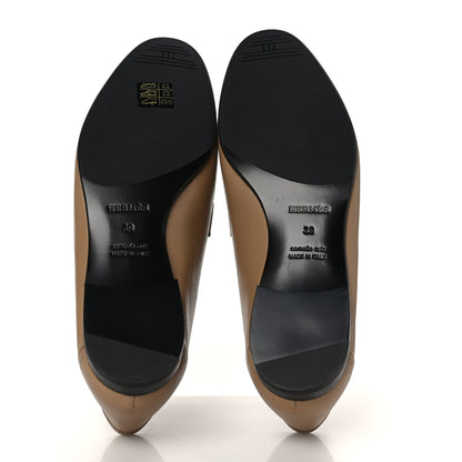 Hermes Goatskin Womens Royal Loafers 39 Beige Argile 5 of 8