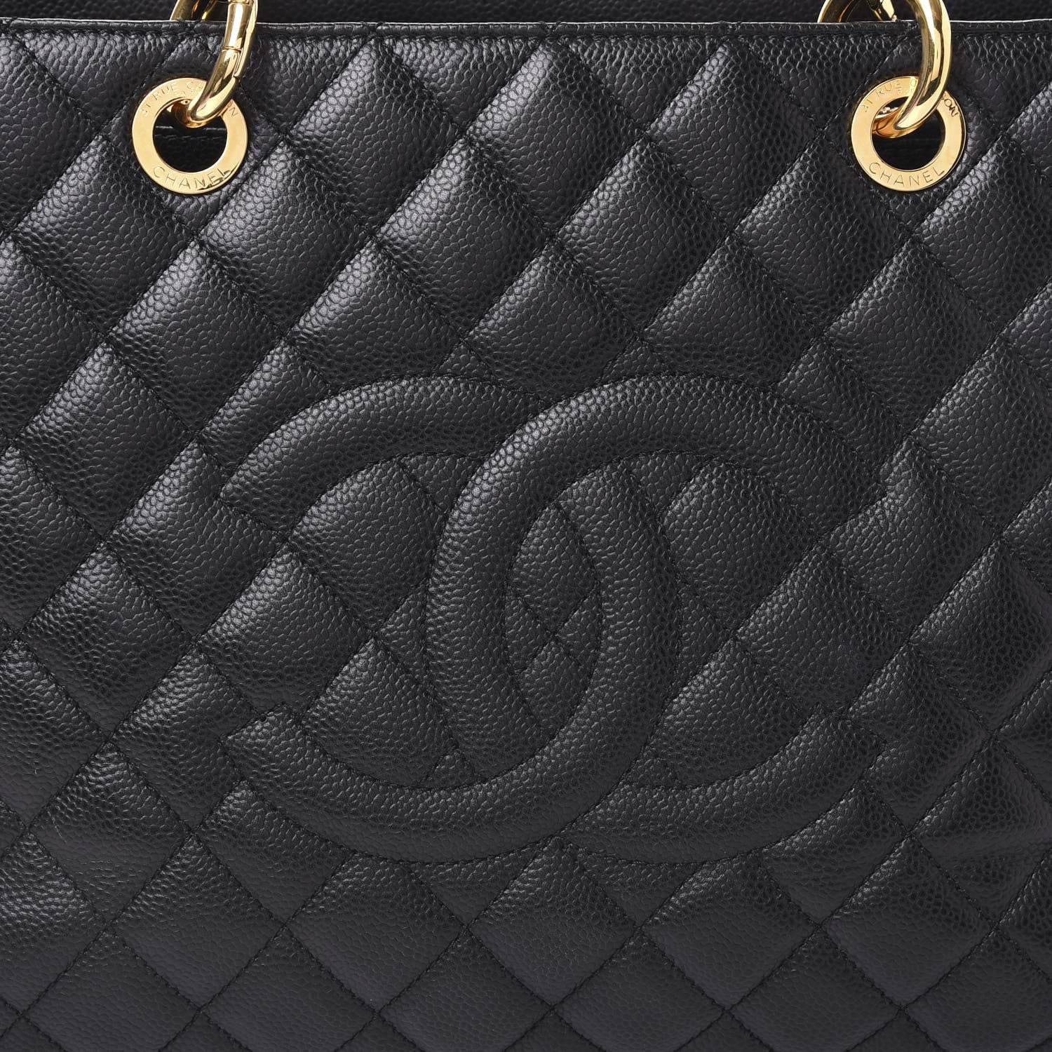 Chanel Caviar Quilted Grand Shopping Tote GST Black 9 of 13