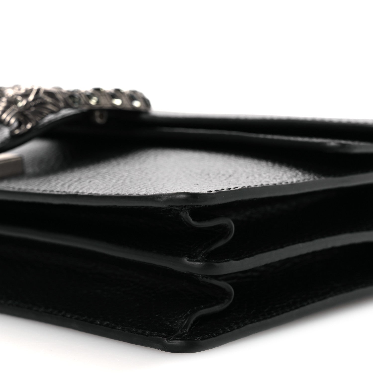 Gucci Pebbled Calfskin Small Dionysus Shoulder Bag Black 9 of 11