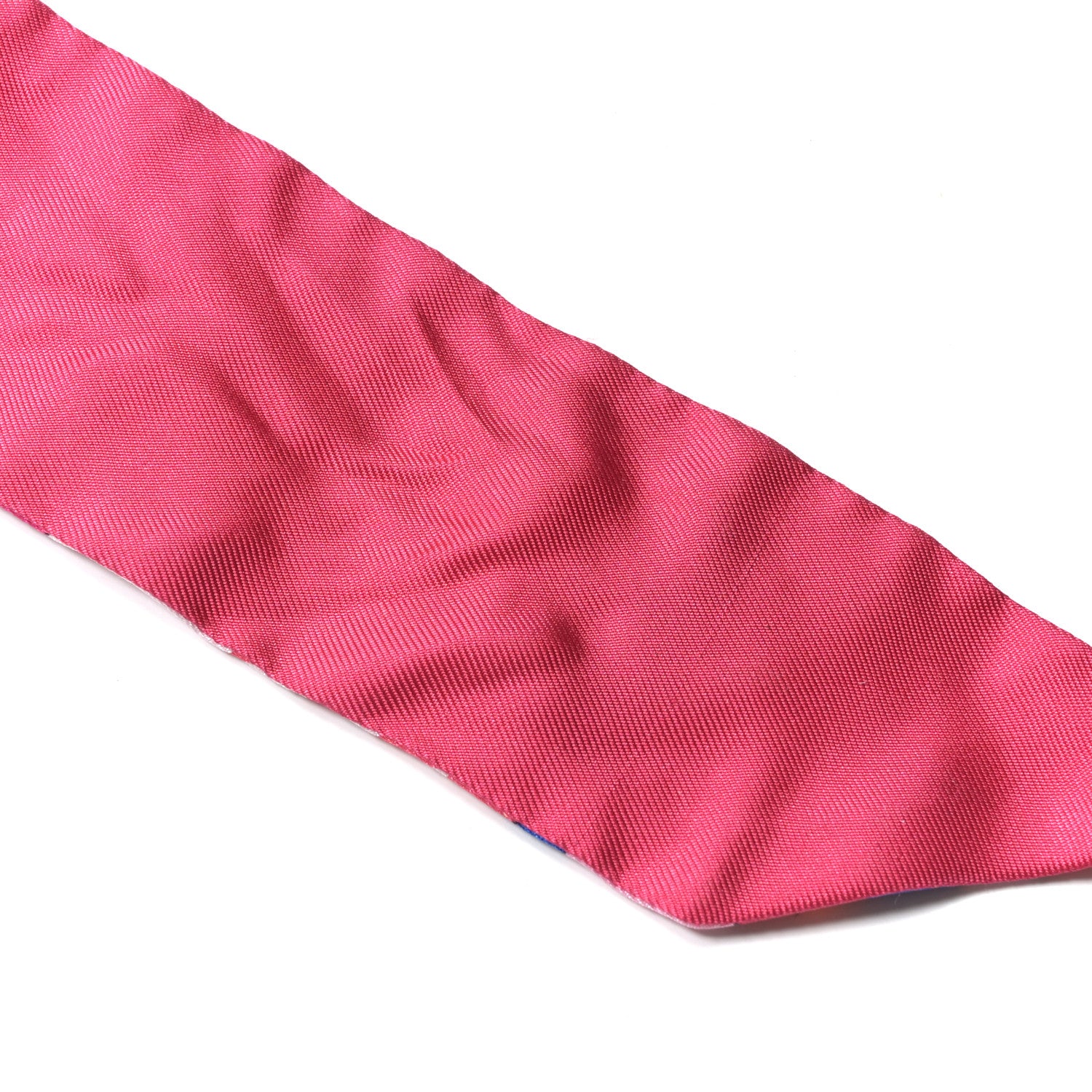 Hermes Silk Plumetis Upcycle Twilly Rose 4 of 4