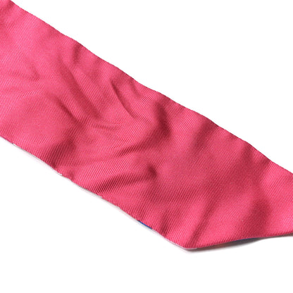 Hermes Silk Plumetis Upcycle Twilly Rose 4 of 4