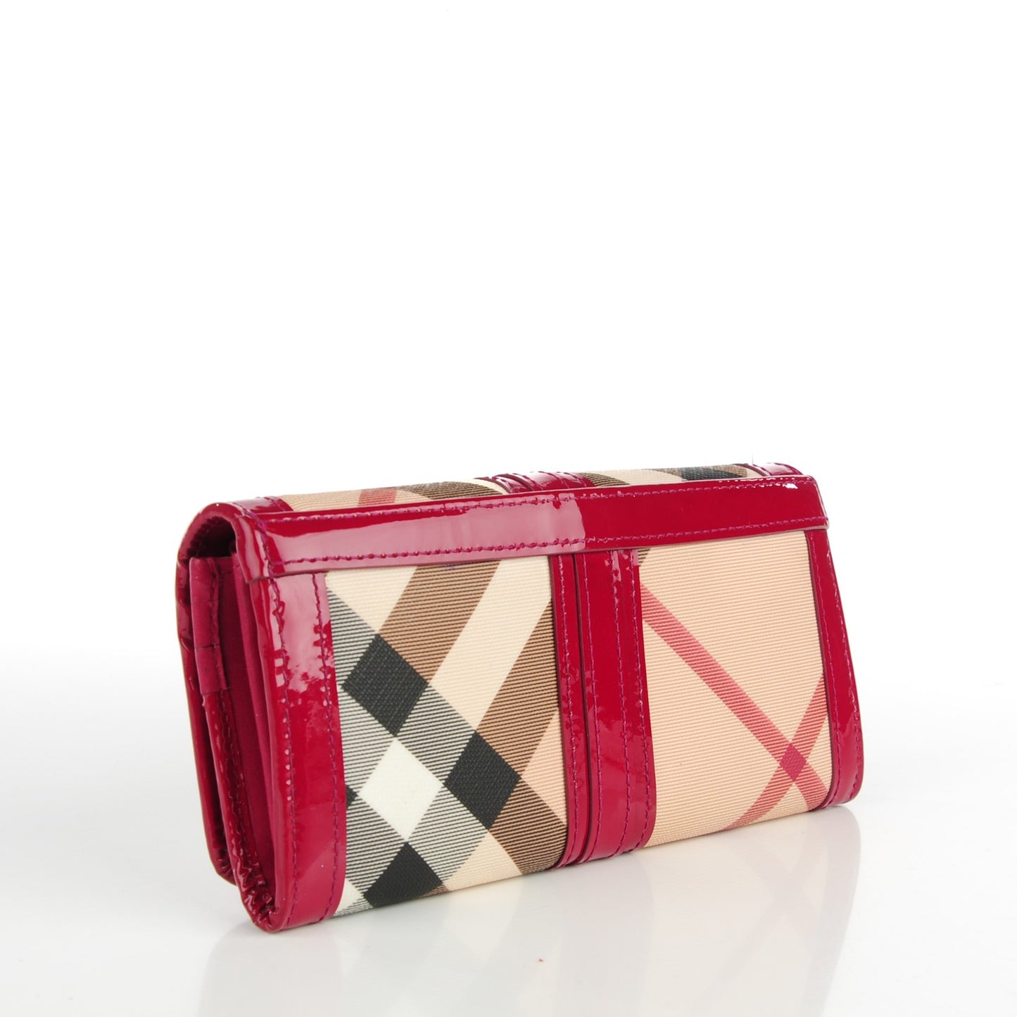 Supernova Check Penrose Continental Wallet Berry