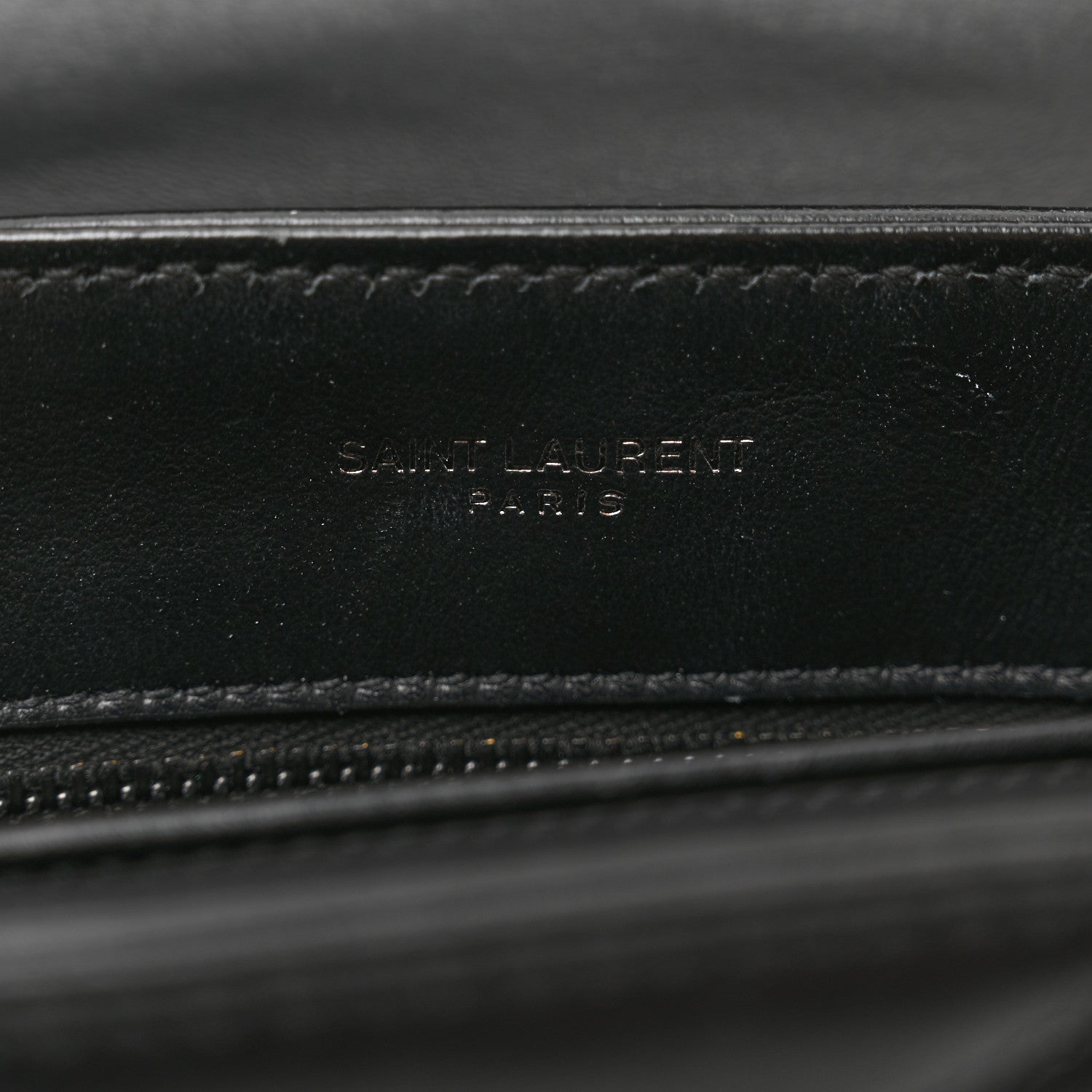 Saint Laurent Calfskin Y Quilted Monogram Monochrome Toy Loulou Crossbody Bag Black 6 of 9