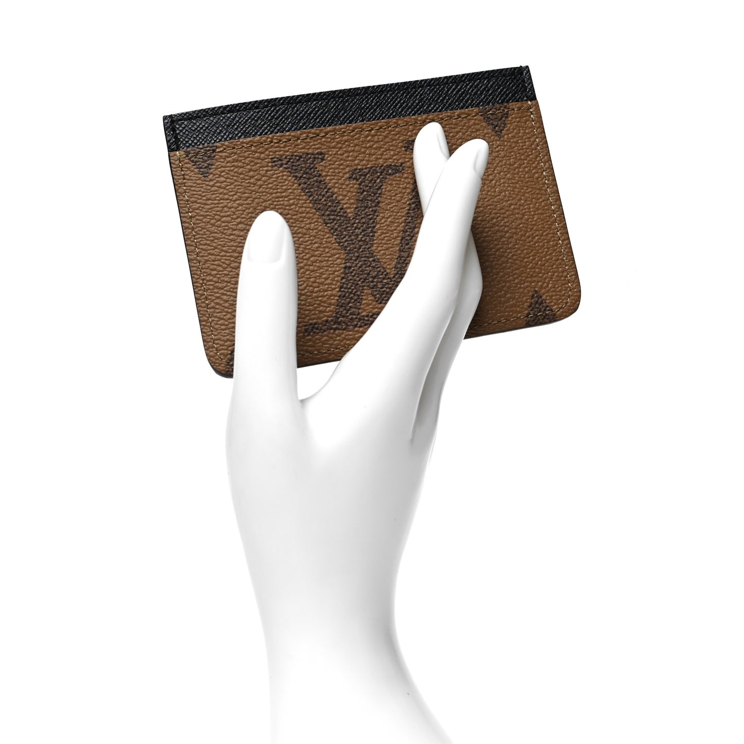 Reverse Monogram Side Up Card Holder