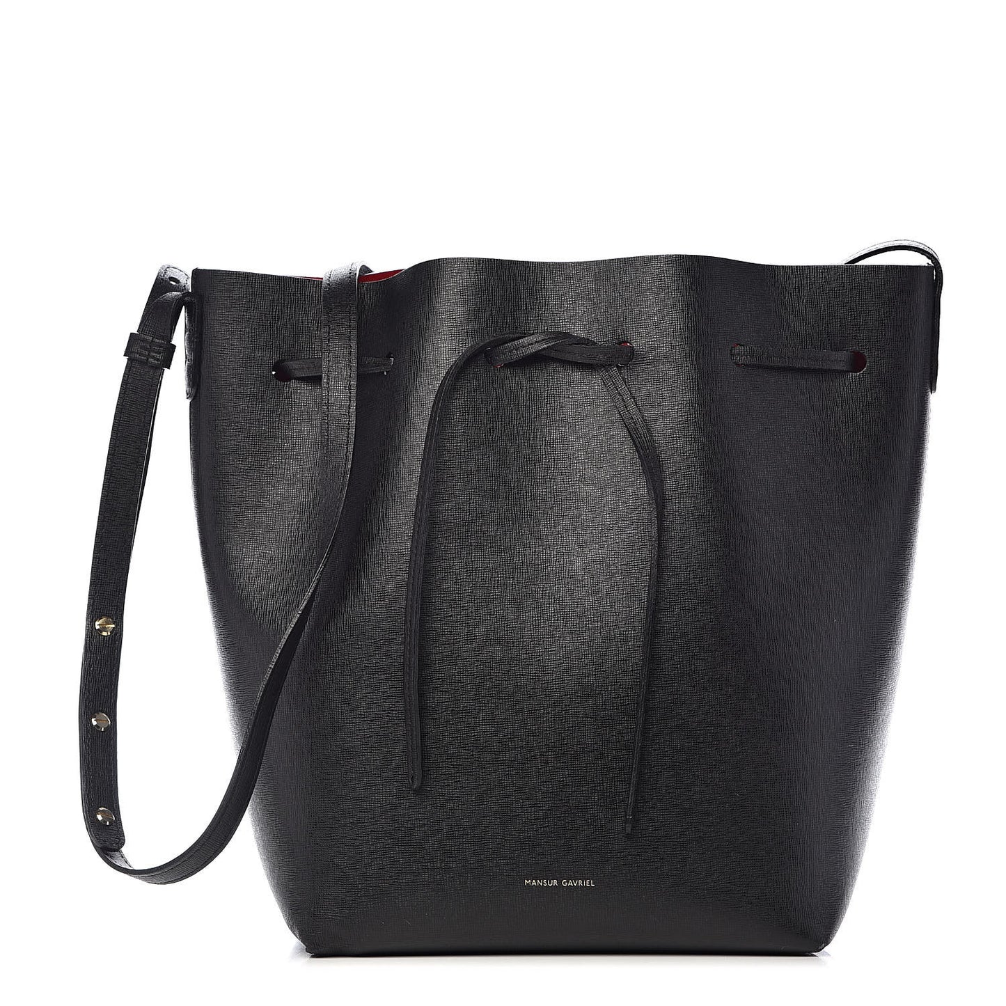 Saffiano Bucket Bag Black Flamma