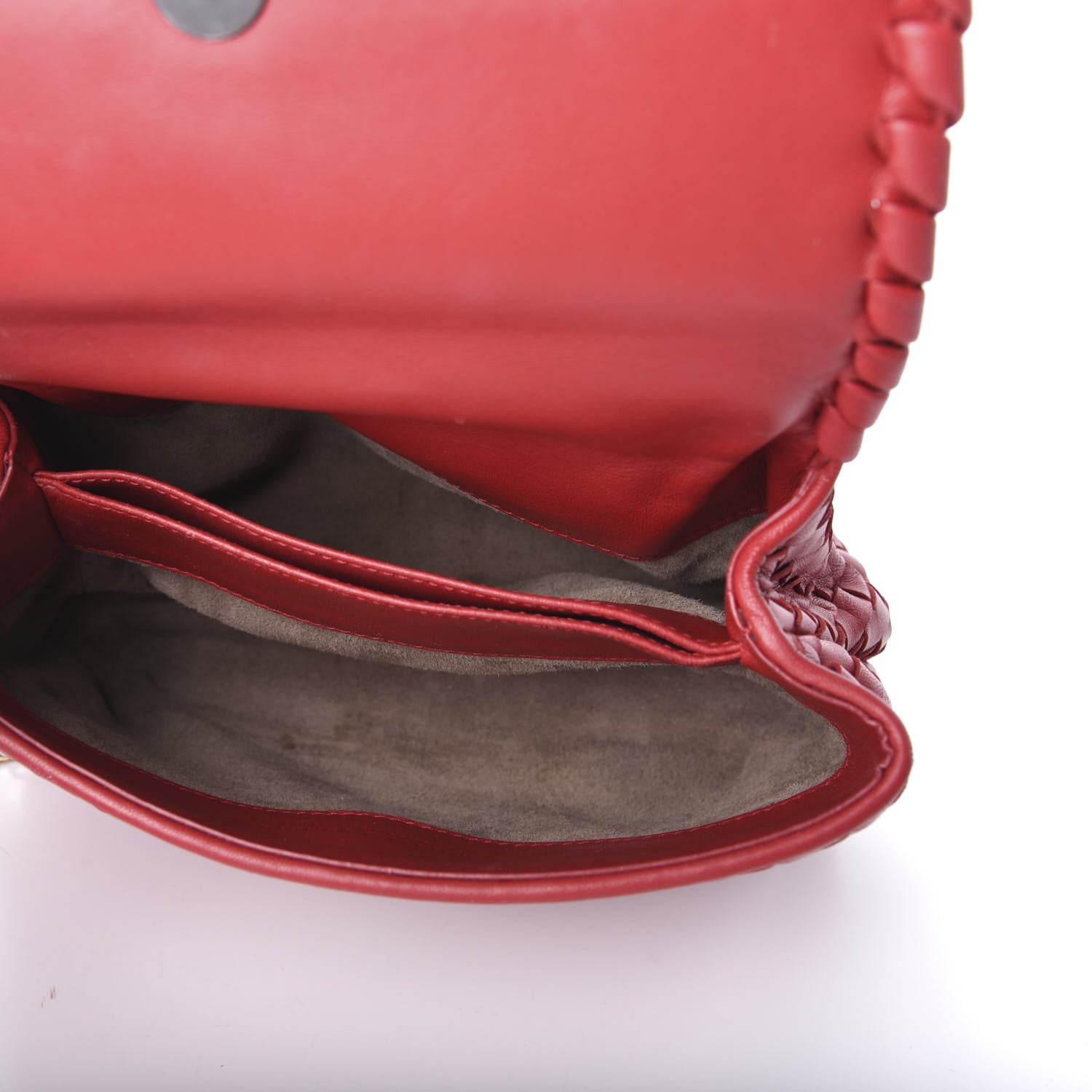Bottega Veneta Nappa Intrecciato Baby Olimpia Shoulder Bag Vesuvio 5 of 9