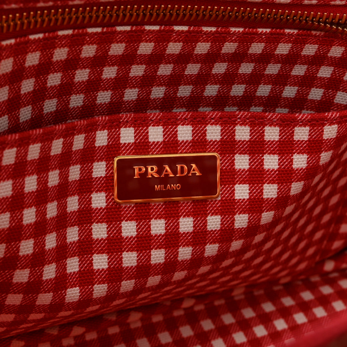 Canapa Small Logo Tote Rosso Talco