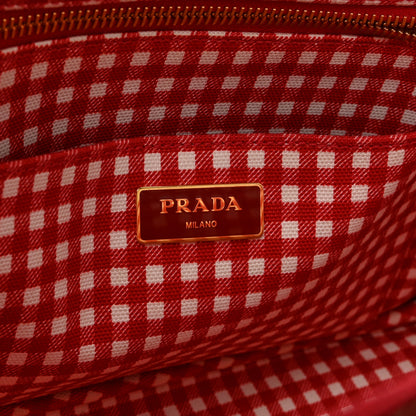 Prada Canapa Small Logo Tote Rosso Talco 6 of 10