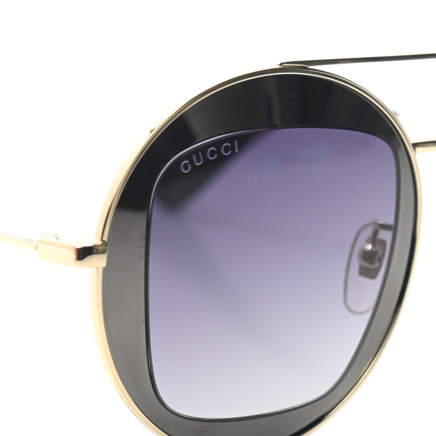 Gucci Round Frame Sylvie Web Sunglasses GG0105S Grey 8 of 8