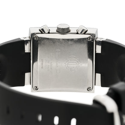 Christian Dior Stainless Steel Rubber Diamond 31mm Riva Quartz Watch 4 of 4