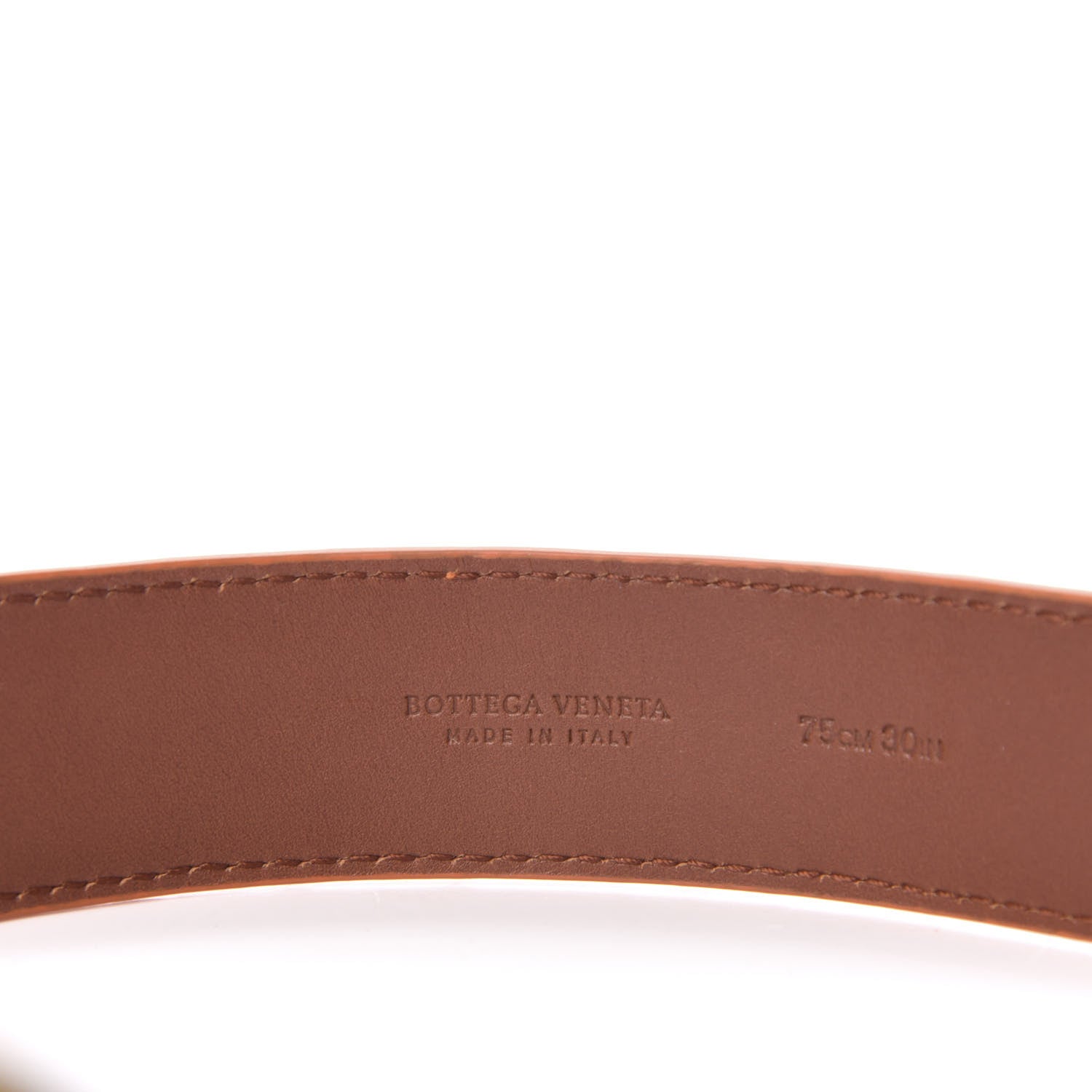 Bottega Veneta Nappa Intrecciato Belt 75 30 Tangerine 3 of 6