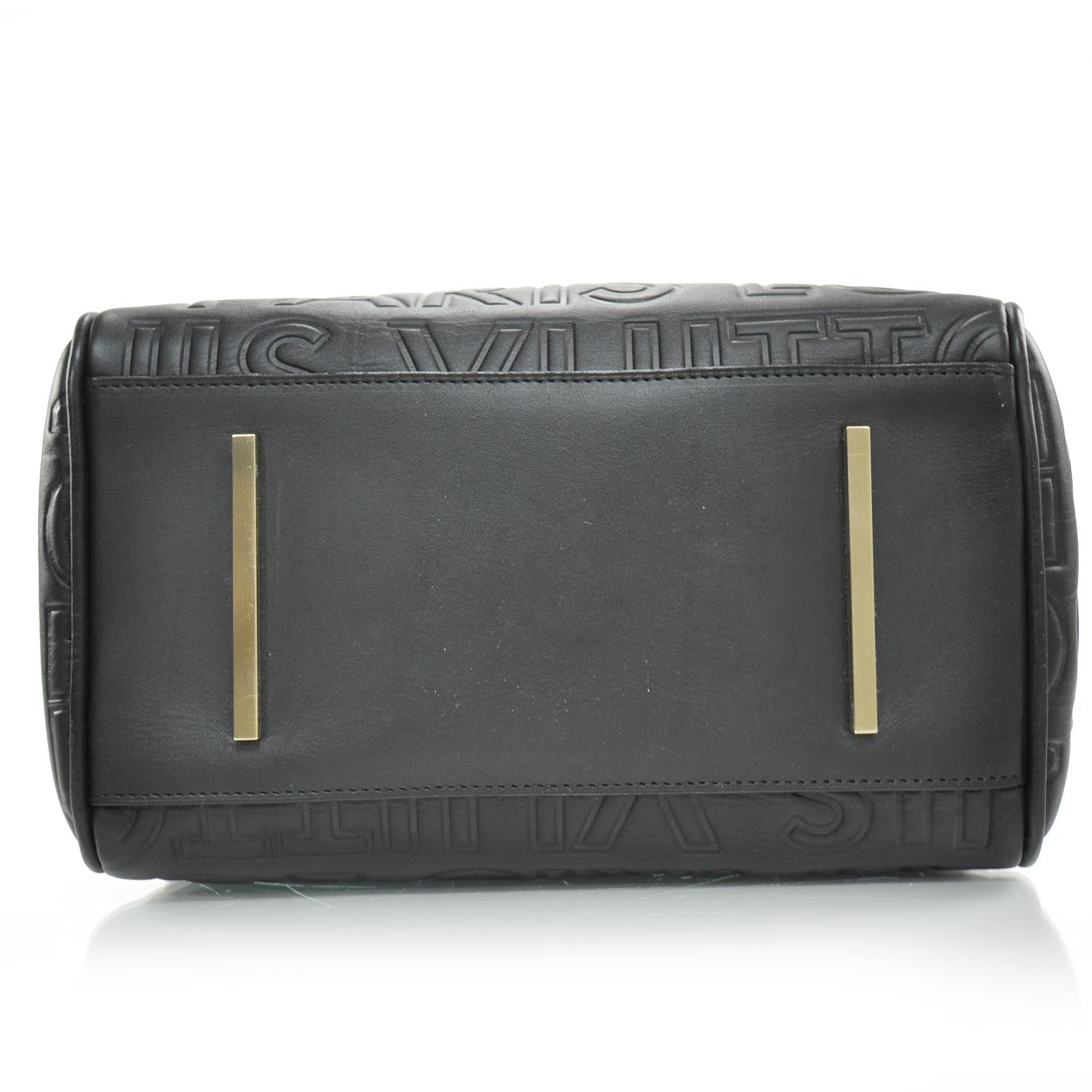 Louis Vuitton Calfskin Embossed Mini Cube Speedy Black 5 of 11