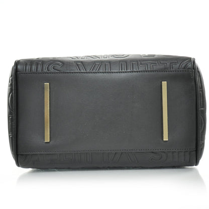 Louis Vuitton Calfskin Embossed Mini Cube Speedy Black 5 of 11