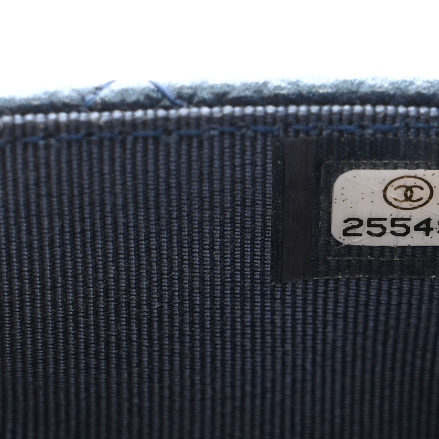 Chanel Iridescent Caviar Quilted Wallet On Chain WOC Blue 7 of 10