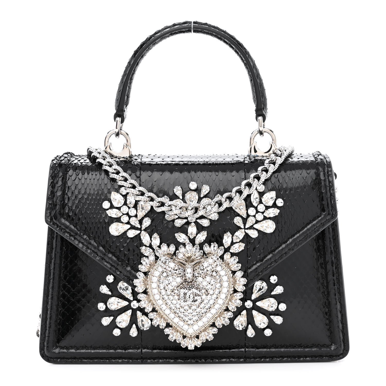 Dolce & Gabbana Ayers Small Devotion Top Handle Bag Black 1 of 9