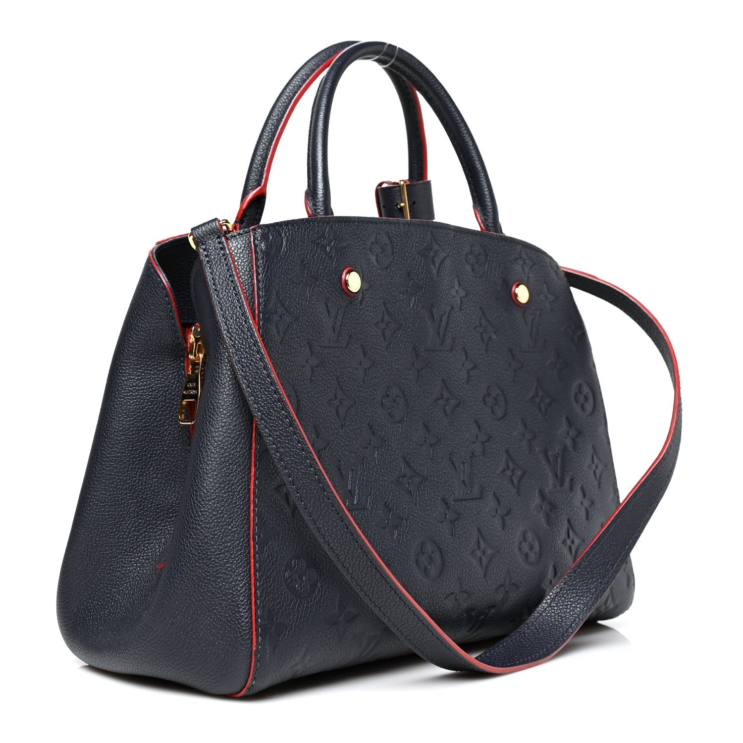 Louis Vuitton Empreinte Montaigne MM Marine Rouge 3 of 15