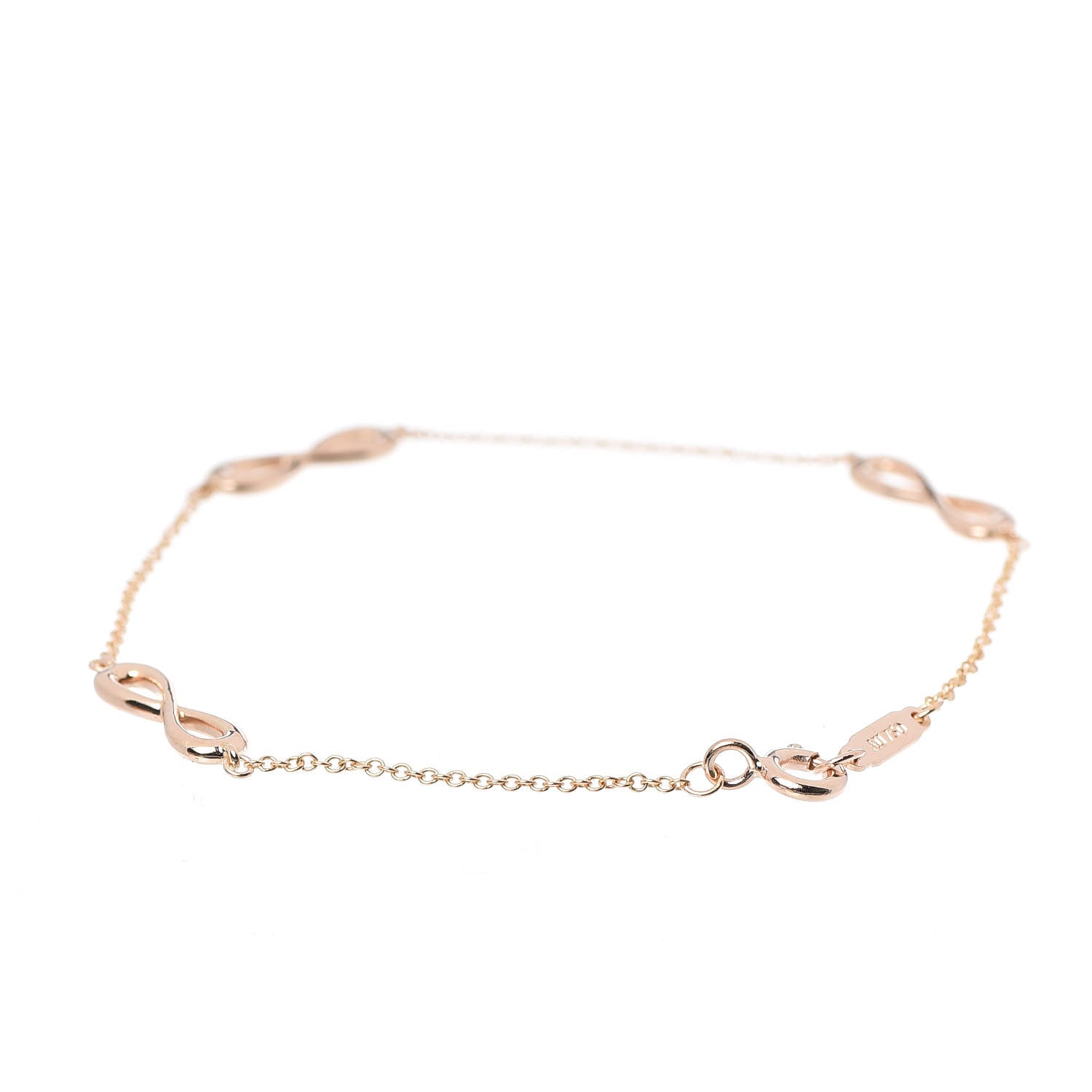 Tiffany 18K Rose Gold Infinity Endless Bracelet 3 of 4