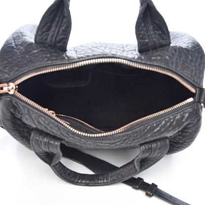 Alexander Wang Pebbled Lambskin Rocco Black Rose Gold Hardware 5 of 12