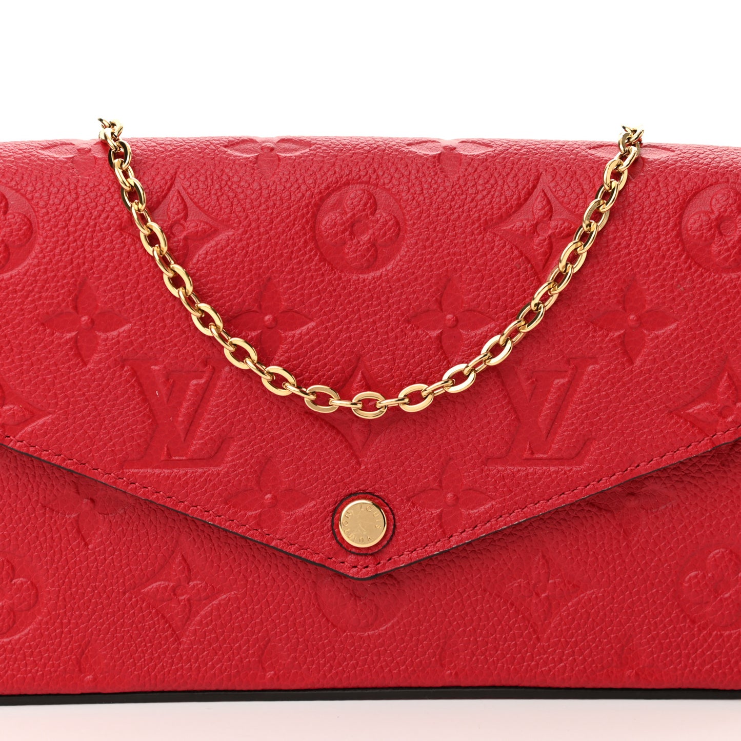 Empreinte Pochette Felicie Chain Wallet Scarlet