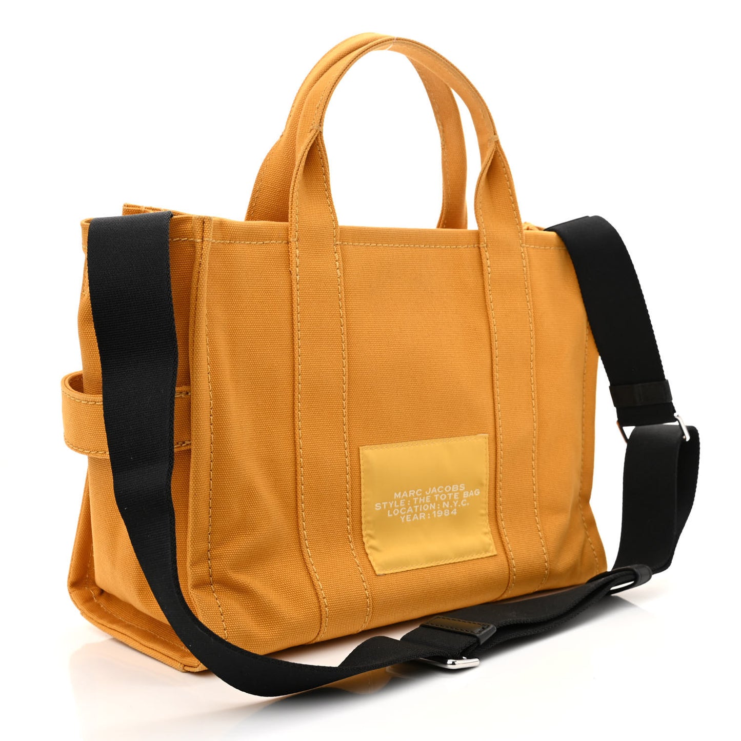 Cotton Canvas Medium The Traveler Tote Bag Sunflower