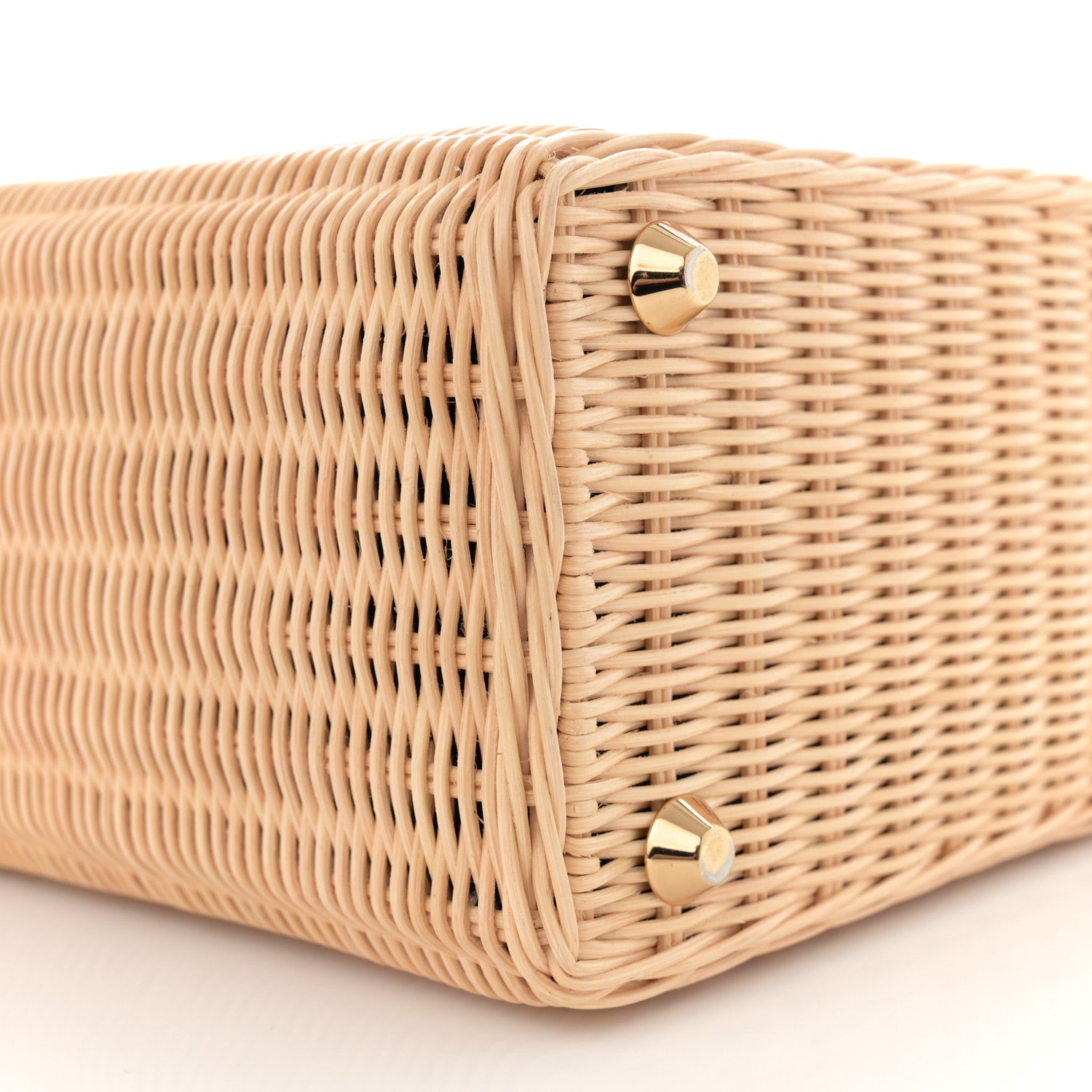 Prada Wicker Canvas Tote Naturale Black 10 of 12