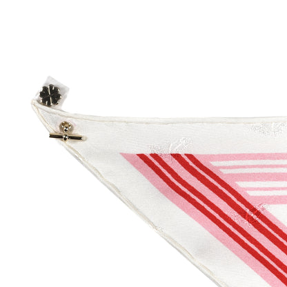 Hermes Silk Garde Robe Pop Charm Triangle Scarf 70 Multicolor White 2 of 5