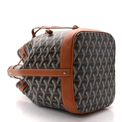 Goyard Goyardine Petit Flot Bucket Bag PM Black Gold 4 of 10