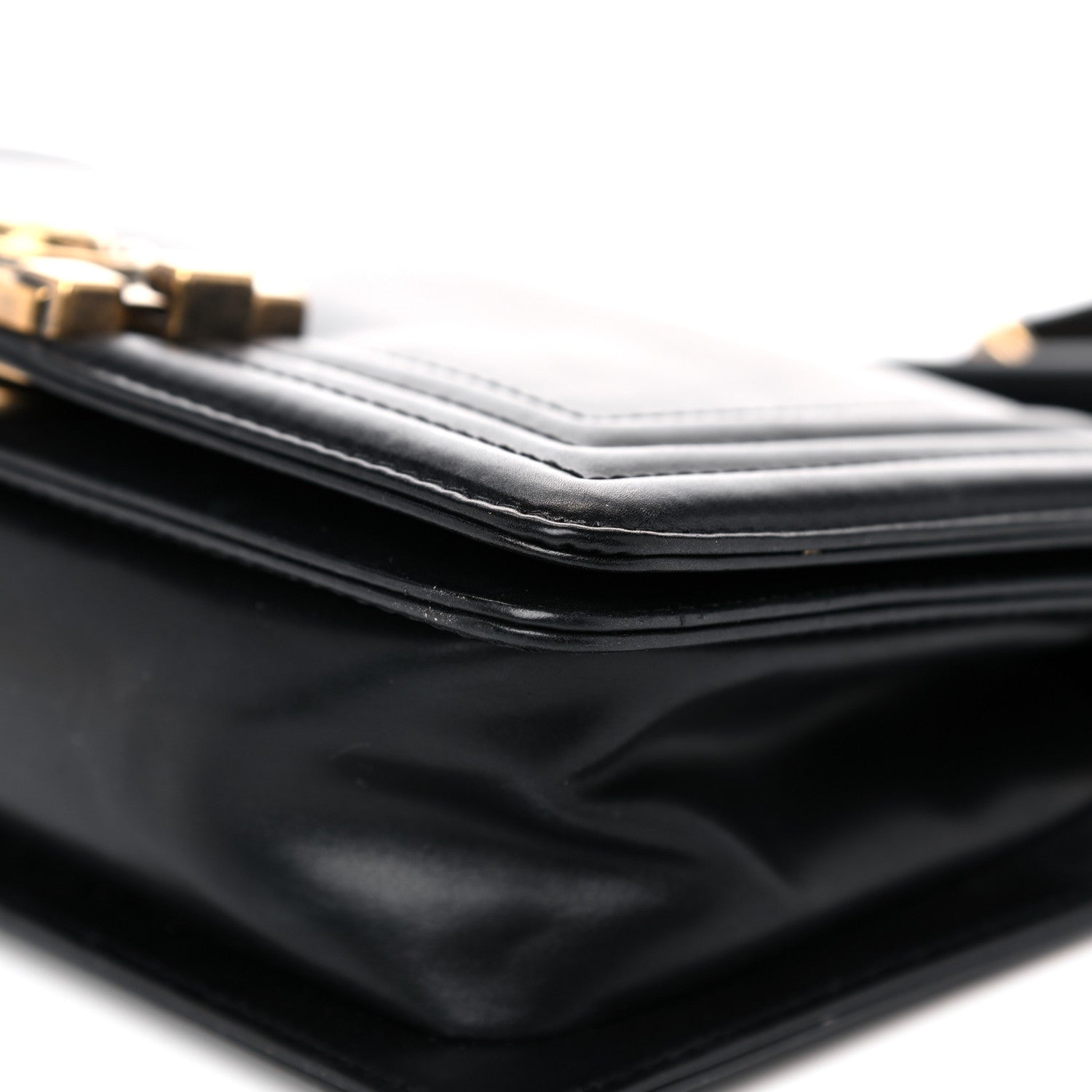 Chanel Glazed Calfskin Medium Boy Flap Black 9 of 16