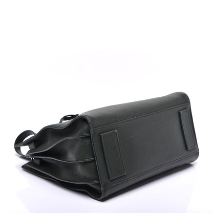 Saint Laurent Grained Calfskin Small Supple Sac De Jour Dark Vert 5 of 12
